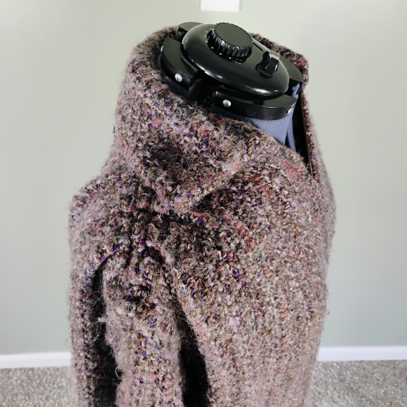 Vintage Tapestries Ireland Wool Woven Sweater Coat Vest Convertible Boho SIZE XL - Picture 3 of 16